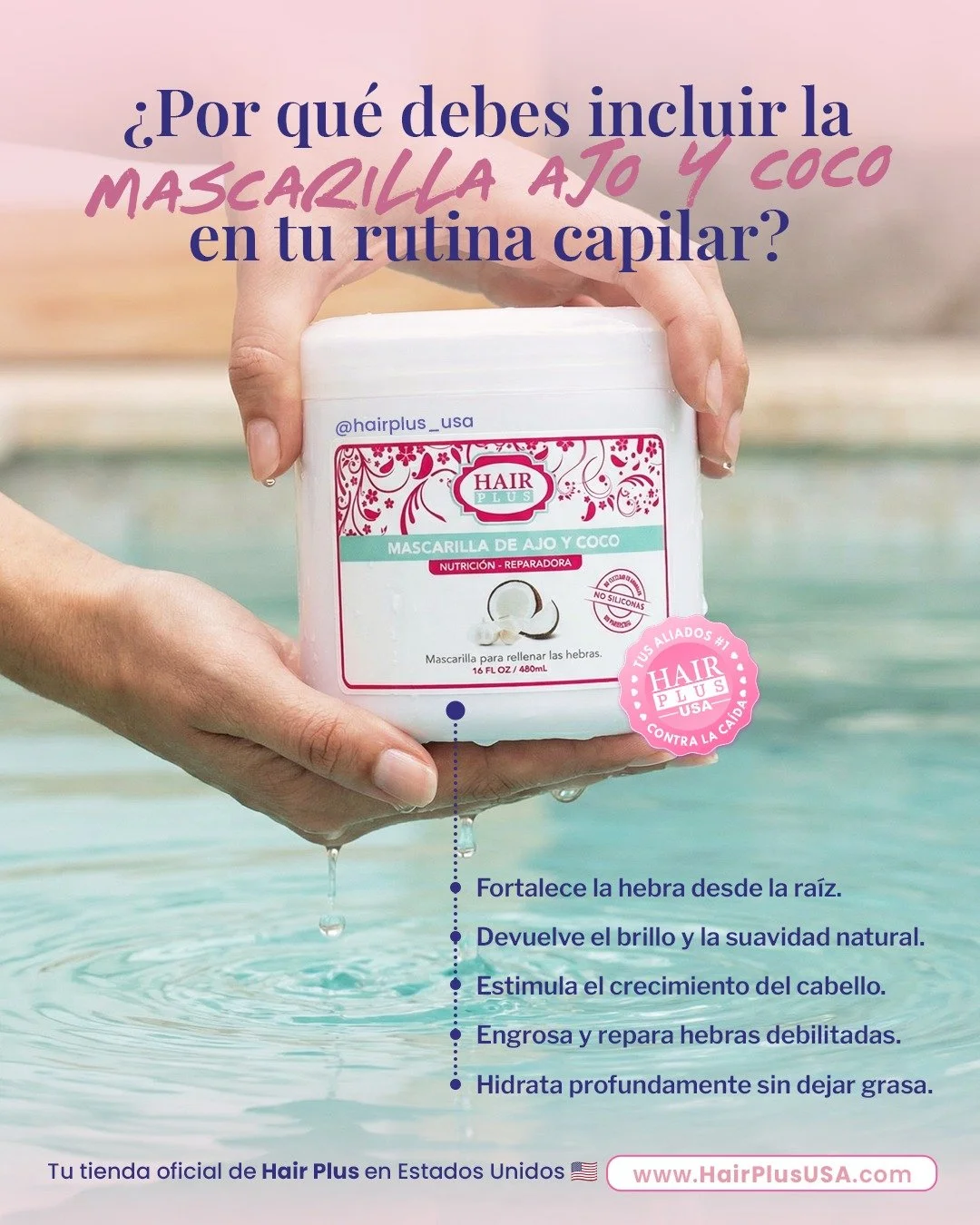 No todas las mascarillas hacen lo mismo&hellip; y tu cabello lo sabe 💗

La Mascarilla de Ajo &amp; Coco est&aacute; pensada para esas melenas que necesitan volver a sentirse fuertes, hidratadas y con vida. Su f&oacute;rmula ayuda a fortalecer la fib