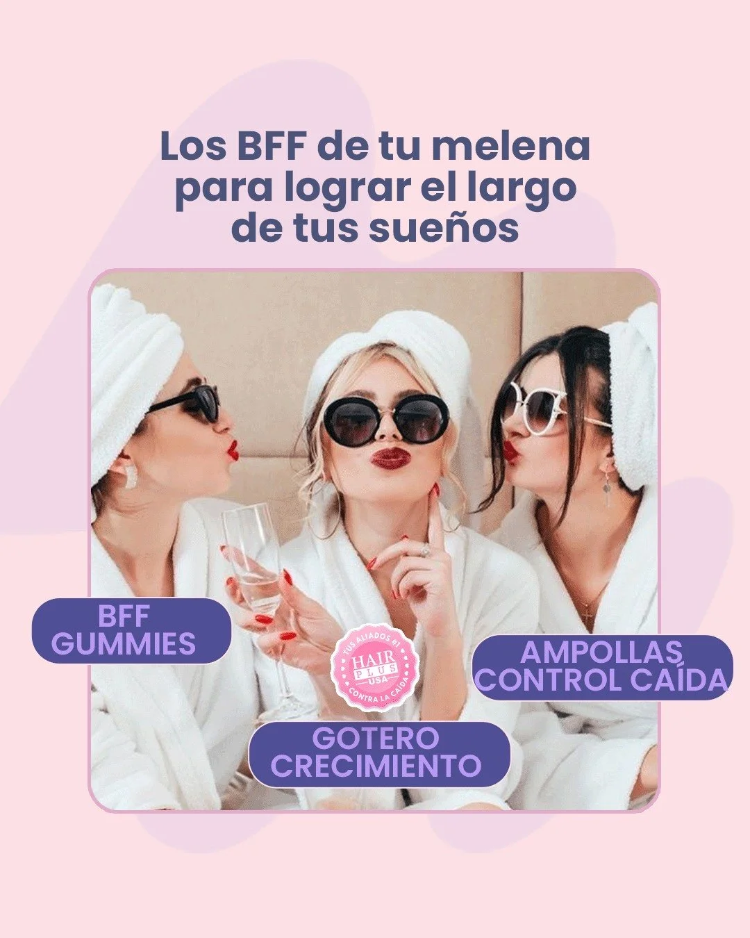 💬&iquest;Cu&aacute;l de estos ya es parte de tu rutina? Cu&eacute;ntanos en comentarios.

Si tu meta es un cabello m&aacute;s largo, fuerte y saludable, la clave est&aacute; en combinar lo que trabaja desde adentro y desde la ra&iacute;z.

✨ BFF Gum