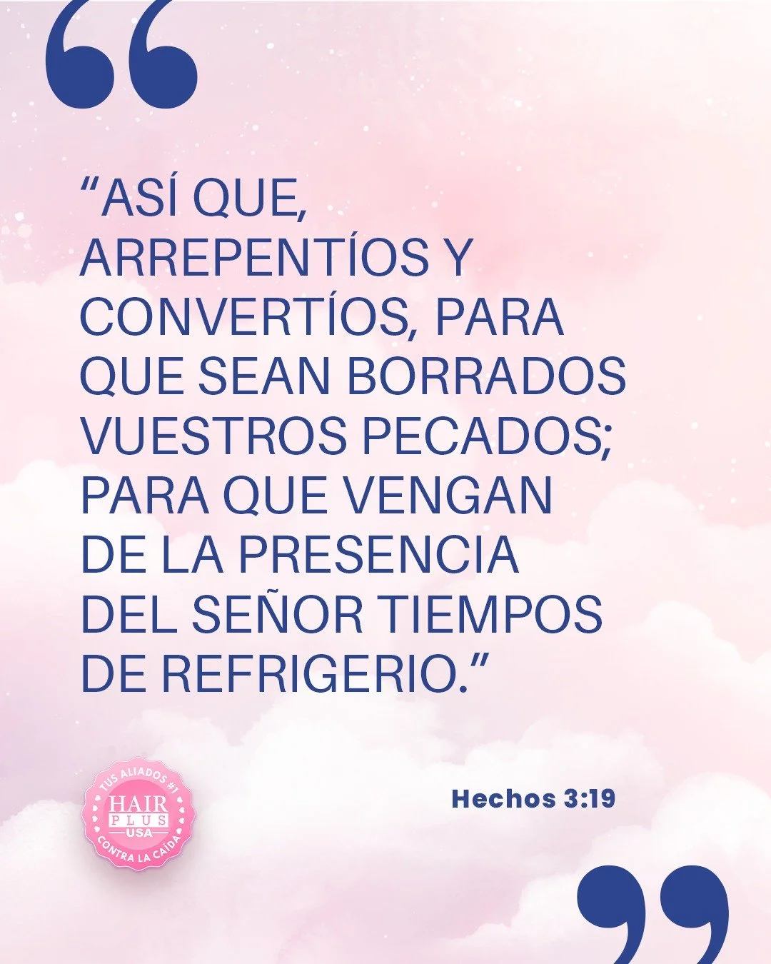Hoy es un buen d&iacute;a para volver a Dios. El arrepentimiento no es culpa, es oportunidad. Cuando regresamos a &Eacute;l, llegan tiempos de descanso, paz y renovaci&oacute;n.