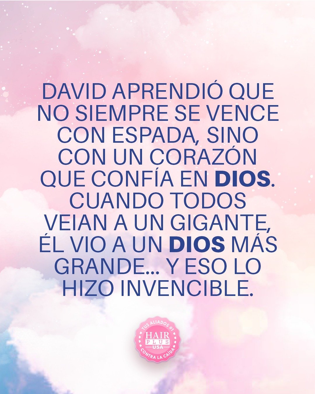 Porque David sab&iacute;a que le problema era grande, pero conf&iacute;a que su Dios era mayor a eso, su fe le bast&oacute;.