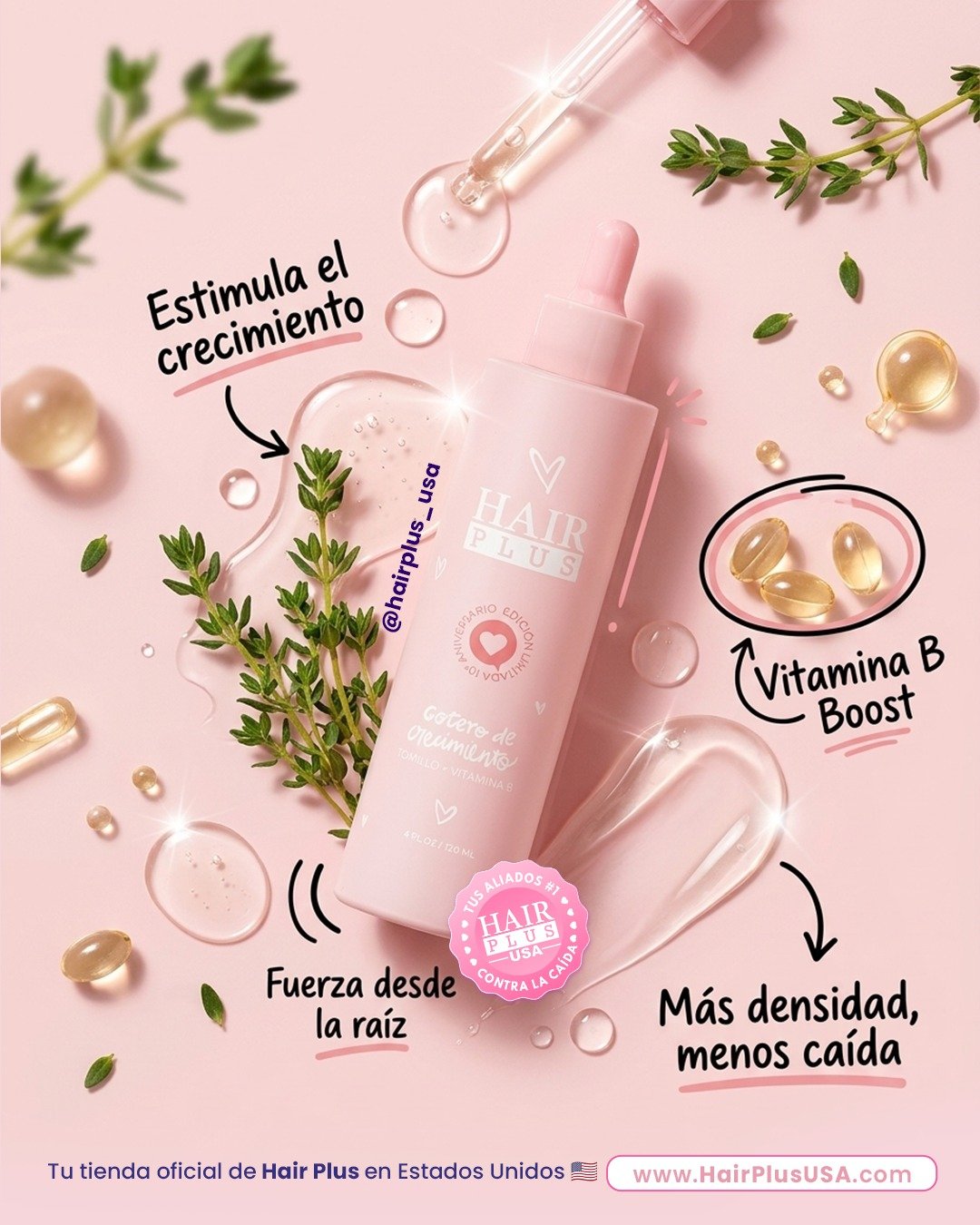Esta edici&oacute;n limitada de tu gotero de crecimiento favorito, enriquecida con tomillo y vitamina B, est&aacute; pensada para acompa&ntilde;ar el cuidado del cuero cabelludo, ayudando a estimular la circulaci&oacute;n y a nutrir los fol&iacute;cu