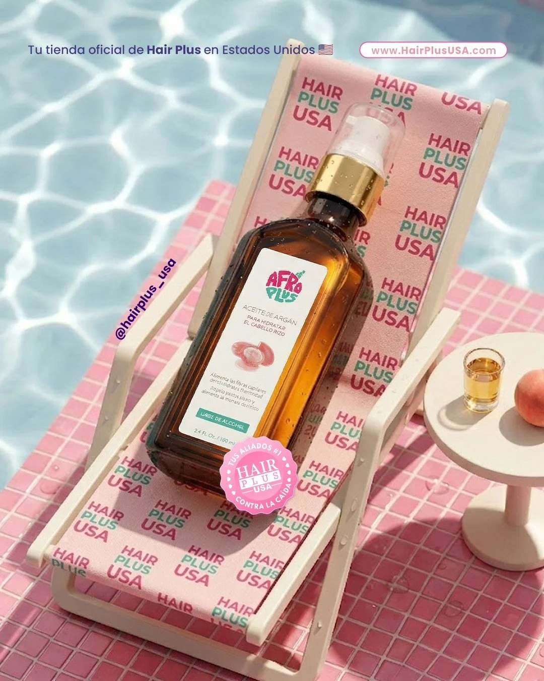 Nuestro Aceite de Arg&aacute;n es ese toque final que tu cabello necesita para verse suave, brillante y sin frizz, sin sensaci&oacute;n pesada.

Perfecto para d&iacute;as de piscina, playa o calor:
✨ Sella la hidrataci&oacute;n
✨ Controla el frizz
✨ 