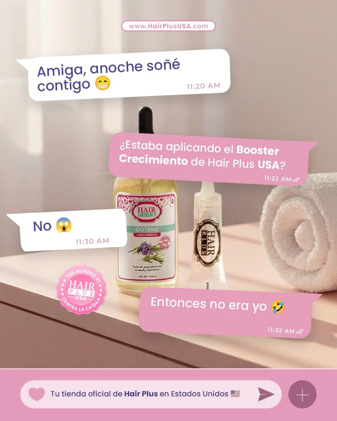 El verdadero glow up empieza cuando usas lo que tu cabello necesita de verdad. Y s&iacute;, el crecimiento tambi&eacute;n se trabaja mientras t&uacute; duermes.

Nuestro Booster de Crecimiento est&aacute; formulado para:
✨ estimular desde la ra&iacut