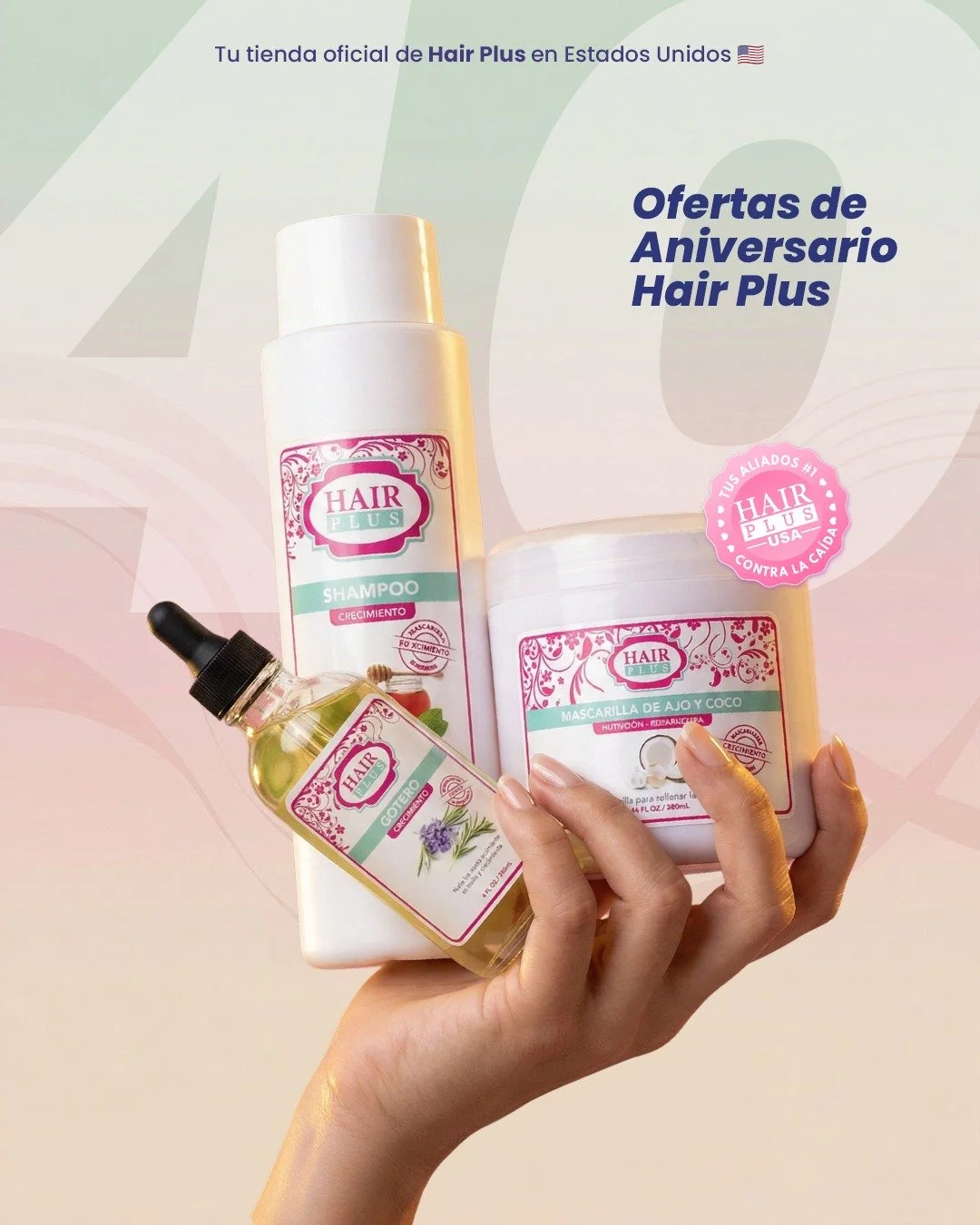 &iquest;Cu&aacute;ndo fue la &uacute;ltima vez que le diste a tu cabello el cuidado que merece?

&iexcl;Este es tu momento! Por nuestro 12&deg; aniversario, tienes un 40% OFF esper&aacute;ndote. 

Solo por tiempo limitado y en productos seleccionados