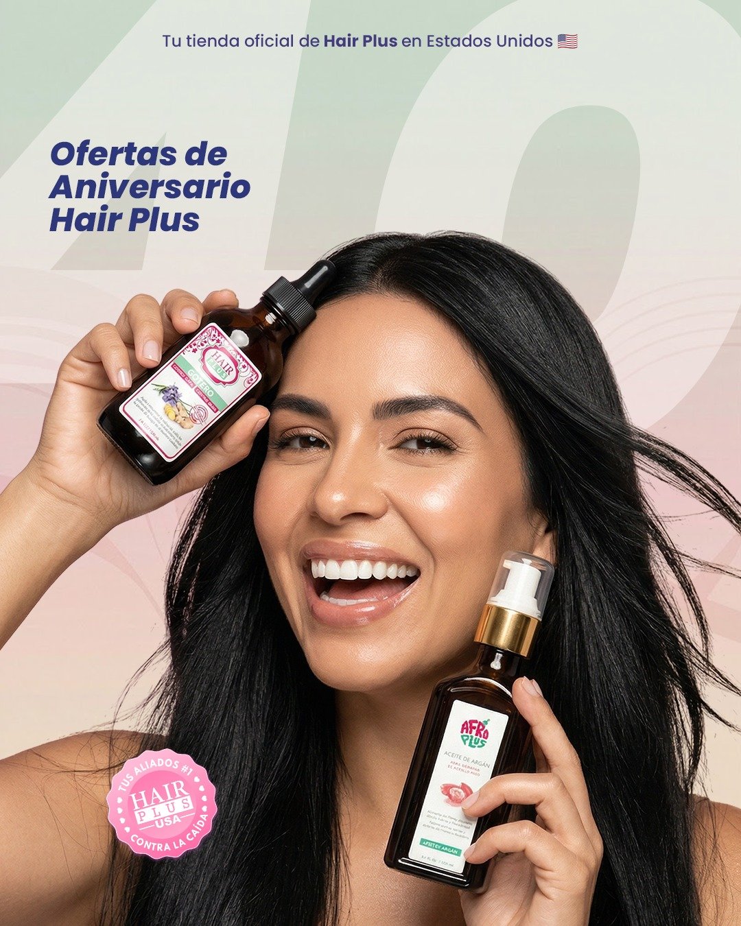 &iexcl;12 a&ntilde;os cuidando tu cabello y lo celebramos contigo! 🎉✨

Porque t&uacute; eres la raz&oacute;n de cada a&ntilde;o que cumplimos, te regalamos un 40% OFF en toda nuestra tienda. S&iacute;, cuarenta. Por tiempo limitado y en productos se