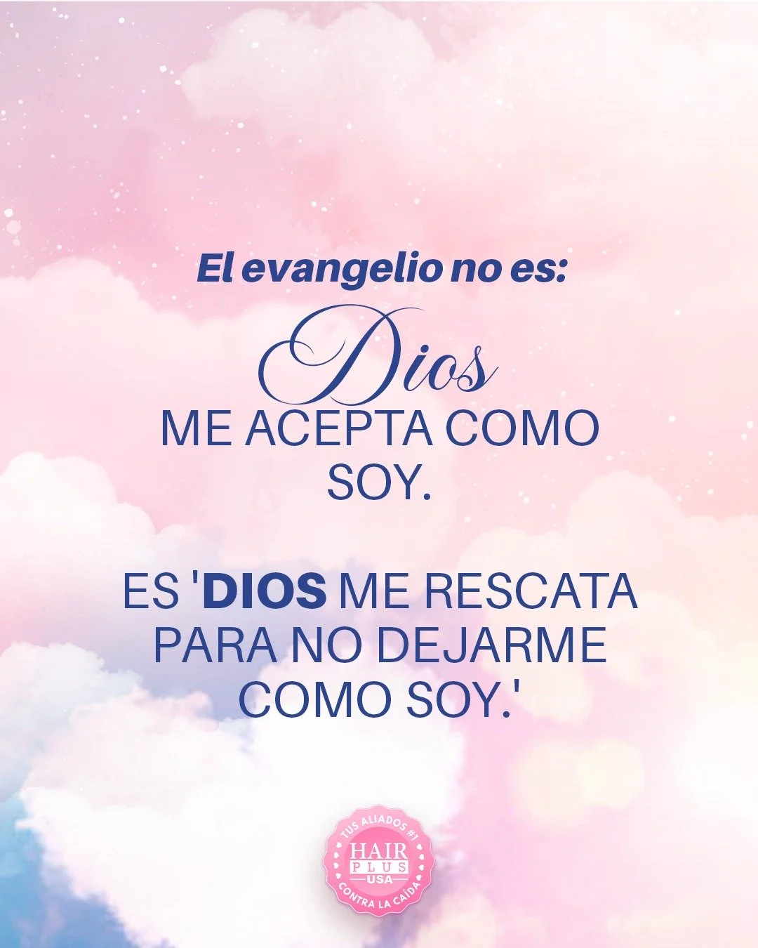 El evangelio no es que Dios te deja igual&hellip; es que te ama tanto, que decide transformarte.

Te rescata, te restaura y te gu&iacute;a hacia una nueva vida.

Ese es el verdadero amor de Dios ❤️