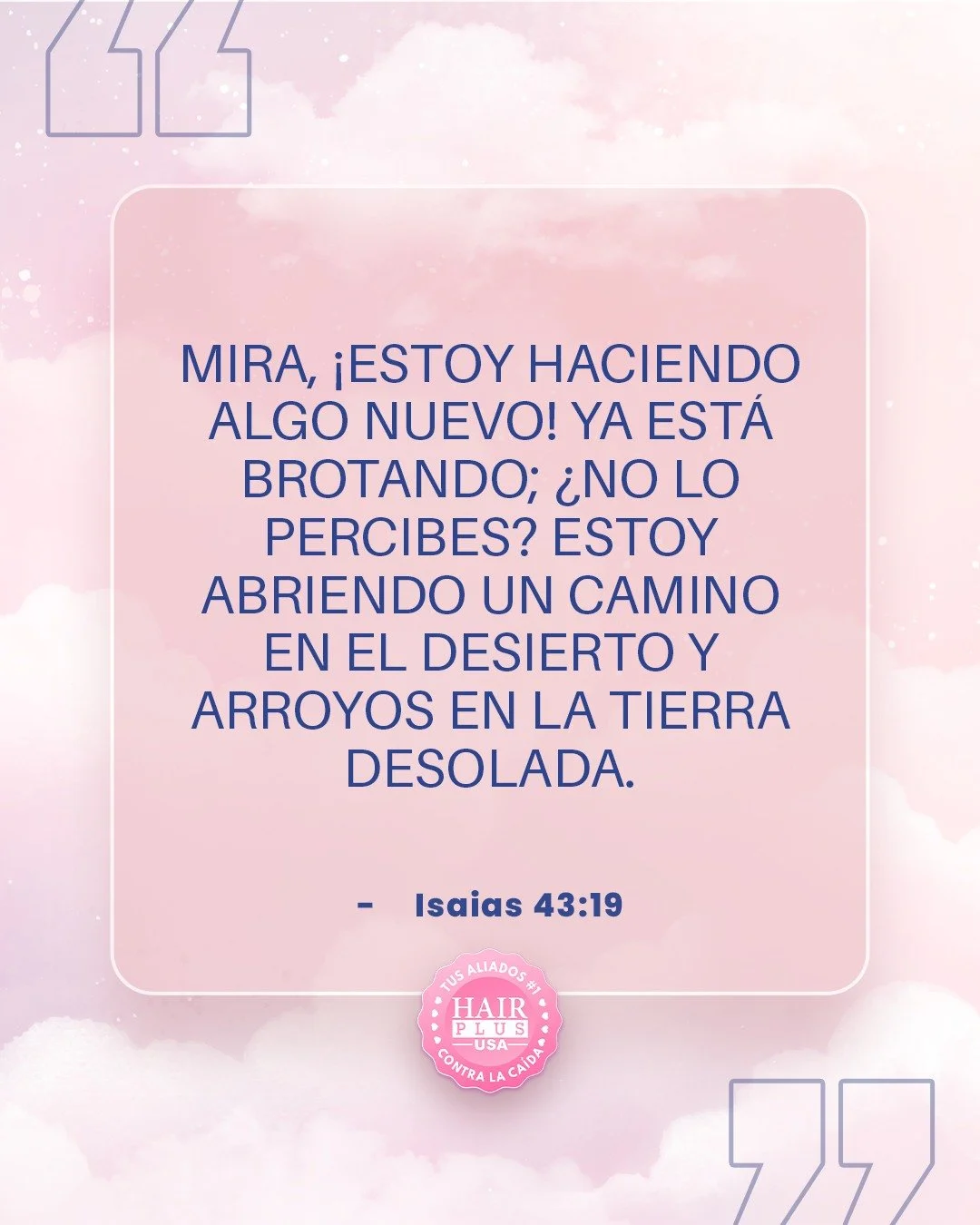 Dios ya est&aacute; obrando, incluso cuando no lo ves.

Est&aacute; abriendo caminos donde parec&iacute;a imposible y trayendo vida donde todo estaba seco.

Conf&iacute;a&hellip; lo nuevo ya comenz&oacute; 🌿