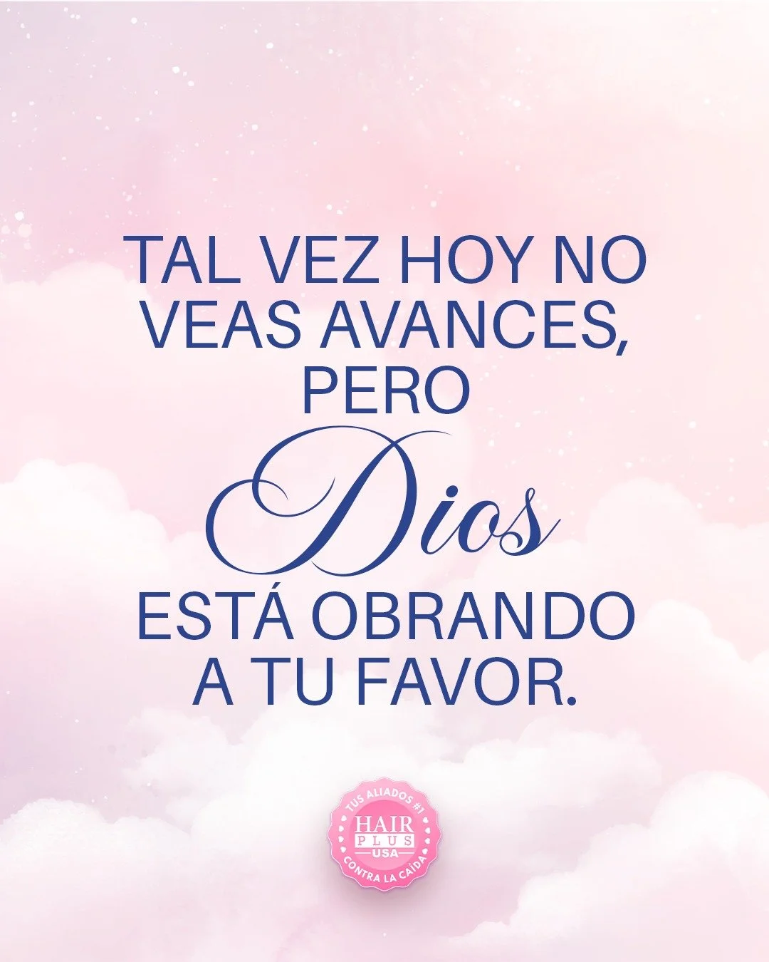Aunque hoy no veas cambios, Dios no se ha detenido.

&Eacute;l sigue obrando en lo invisible, acomodando cada detalle a tu favor.

Lo que hoy no entiendes, ma&ntilde;ana te har&aacute; sentido ✨