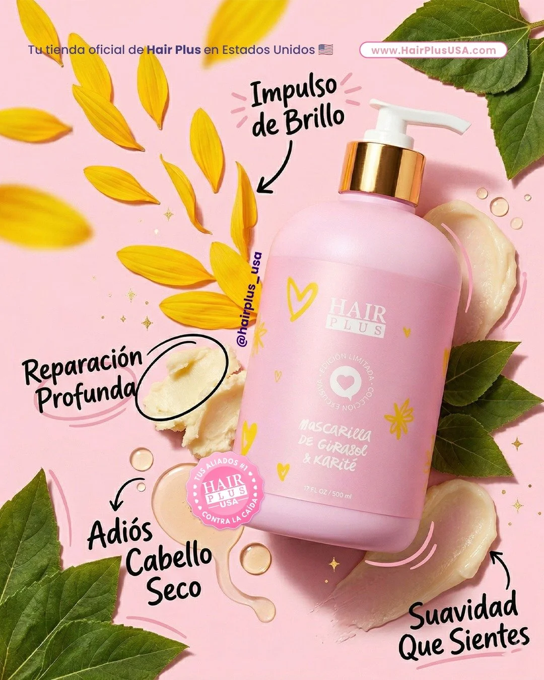 Cuando tu cabello necesita hidrataci&oacute;n real, se nota desde la primera aplicaci&oacute;n ✨

M&aacute;s brillo, suavidad y reparaci&oacute;n profunda en cada uso. Ideal para cabello seco, opaco o maltratado.

Empieza hoy tu rutina y siente la di
