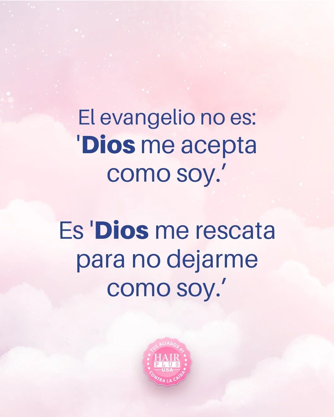 El evangelio no es que Dios te deja igual&hellip;
es que te ama tanto, que decide transformarte.
Te rescata, te restaura y te gu&iacute;a hacia una nueva vida.
Ese es el verdadero amor de Dios. ❤️