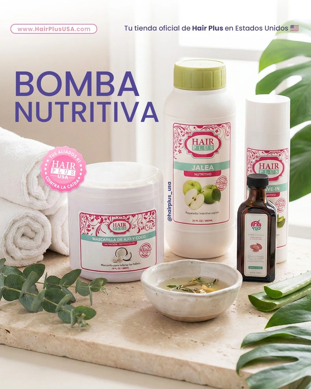 Tu cabello seco no necesita milagros&hellip; necesita nutrici&oacute;n real 💗

Nuestra Bomba Nutritiva combina hidrataci&oacute;n, brillo y reparaci&oacute;n profunda para transformar tu rutina capilar desde la primera aplicaci&oacute;n 💆🏻&zwj;♀️?
