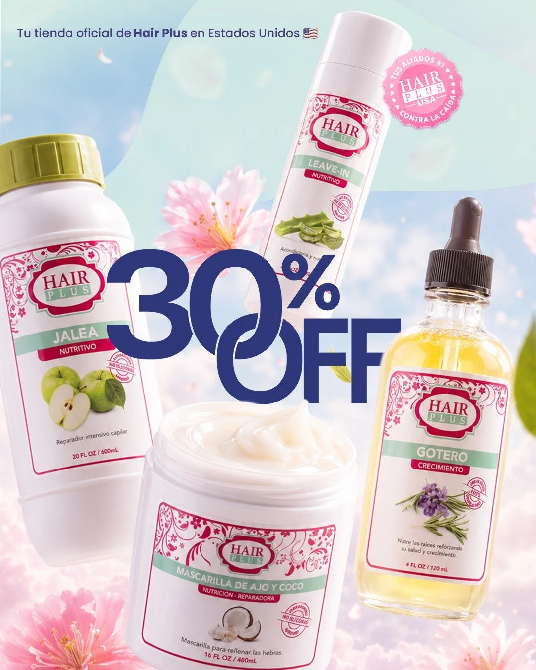 Para celebrar a todas las madres, abuelas y futuras mam&aacute;s, lanzamos nuestro Pink Mom Special: disfruta de un 30% DE DESCUENTO en productos seleccionados por tiempo limitado 🎀

Porque no importa la edad, un cabello radiante y lleno de vida sie