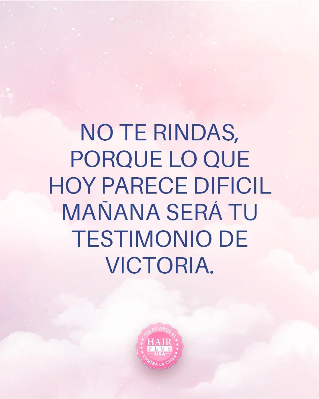 No te rindas.
Lo que hoy te pesa, ma&ntilde;ana ser&aacute; la historia que contar&aacute;s como victoria.
Dios termina lo que empieza&hellip; y contigo no ser&aacute; la excepci&oacute;n. 💫