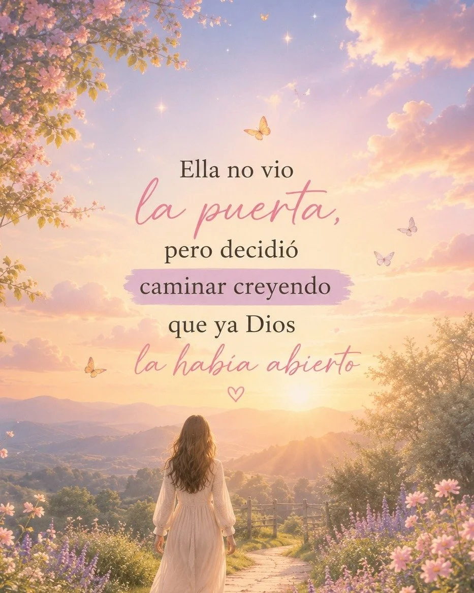 Fe es caminar aunque no veas el camino. Conf&iacute;a, da el paso y deja que Dios abra lo que tus ojos a&uacute;n no pueden ver. 🙌 #PorFeNoPorVista
