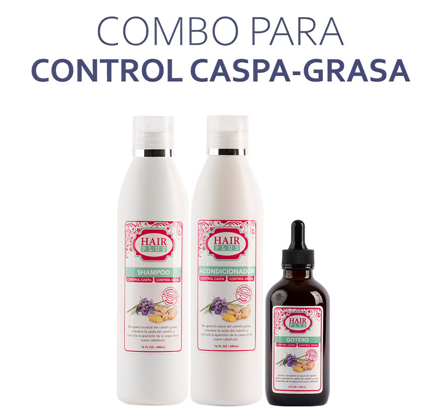 Shampoo 16oz - Conditioner 16oz - Gotero (Anti-Caspa / Anti-Grasa)