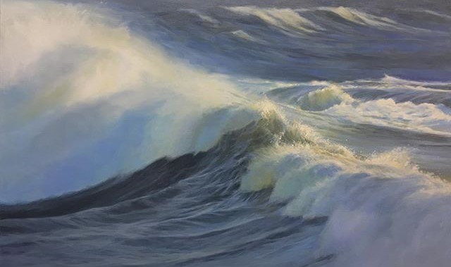 A Loop in Time, oil on linen, 30x60"