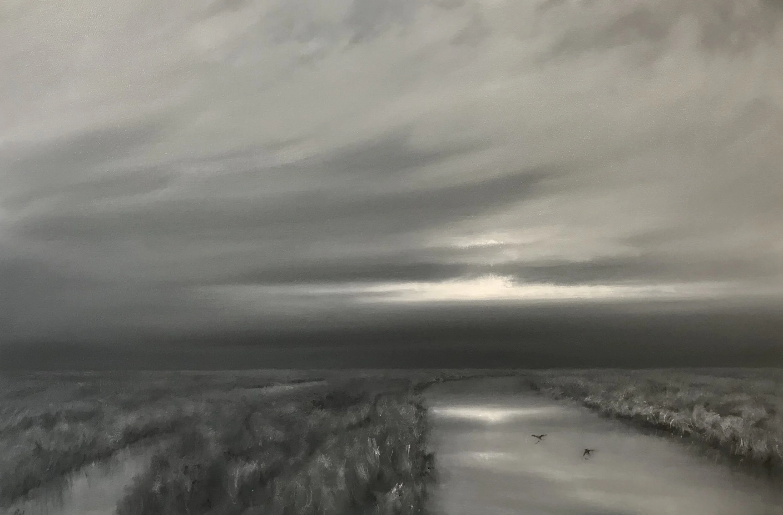 Looming Storm, oil on linen, 24x36"