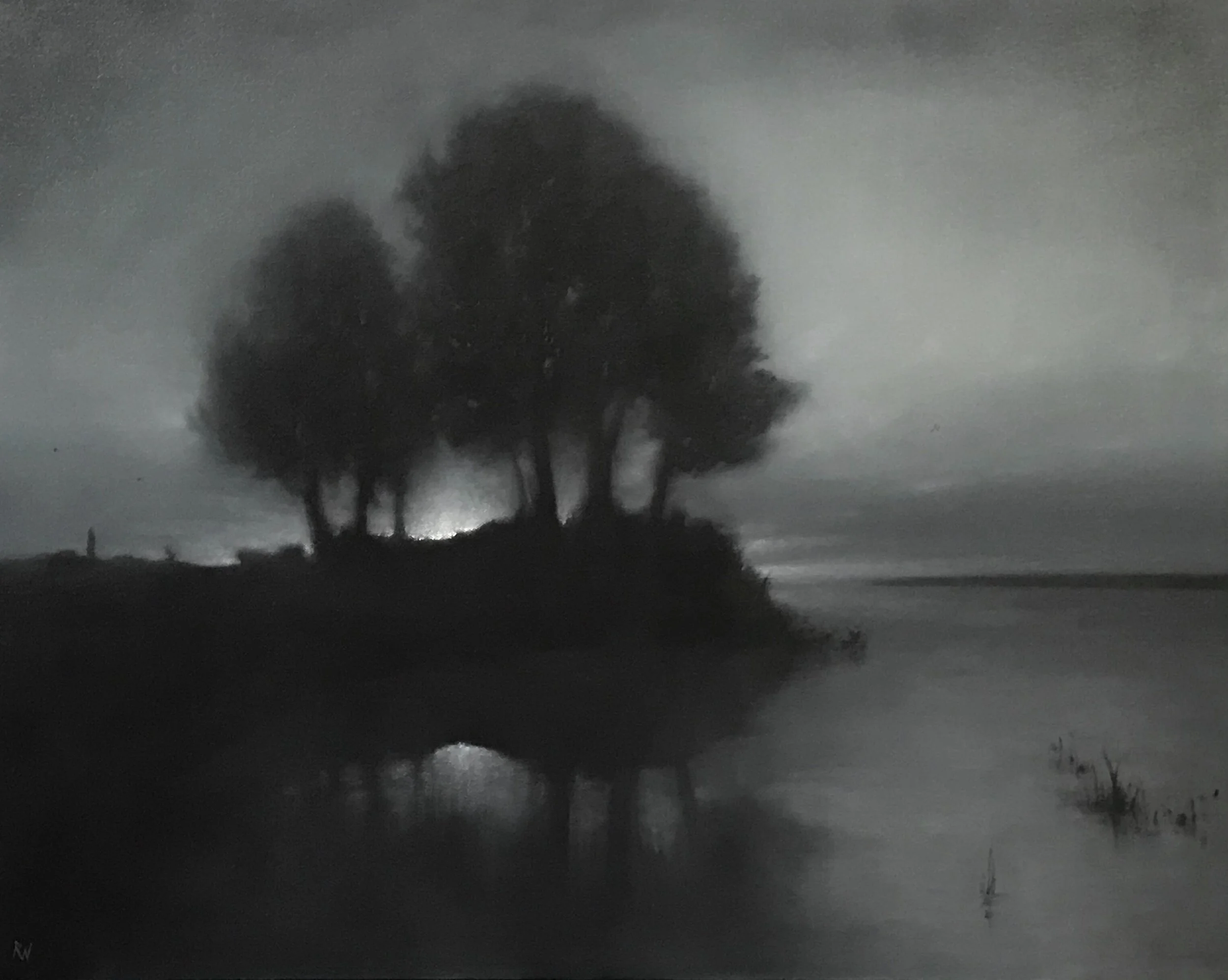 Frist Light, oil on linen, 24x30"