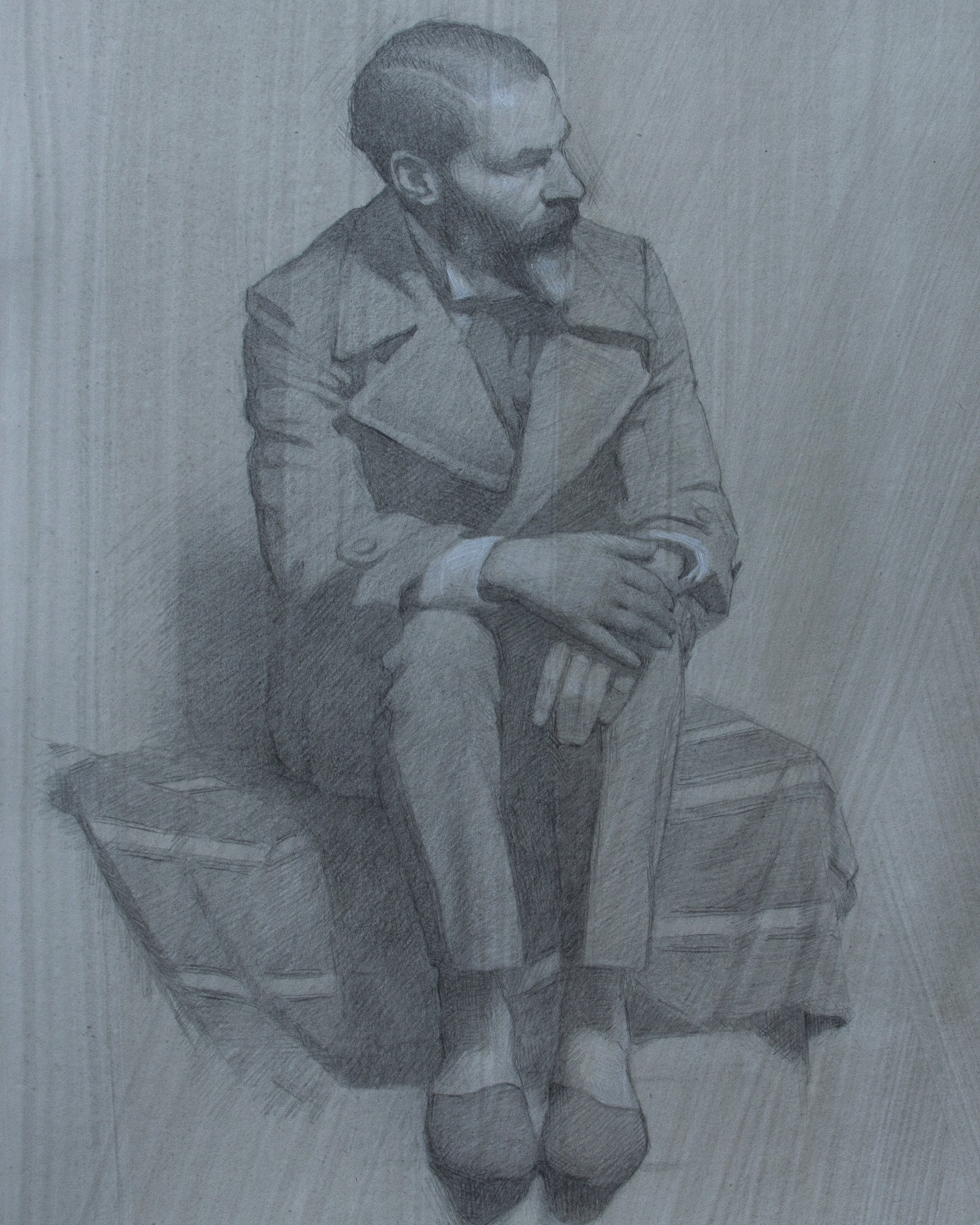 Santiago, graphite on paper, 14x10", $900
