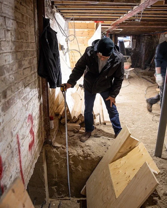 Toronto blog - home renovation in Toronto - basement renovations toronto - basement underpinning foundation - site visit by Toronto Structural engineer Ken Davis