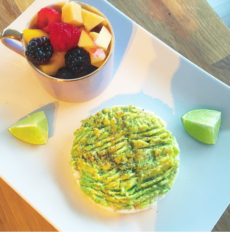 FOOD - AVOCADO TOAST AND FRUIT SALAD.png