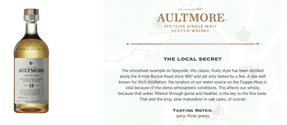 AULTMORE 12- $79.95