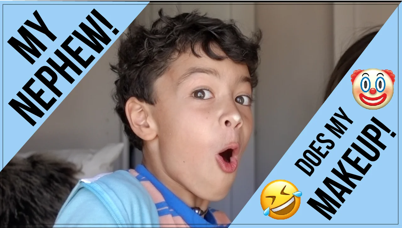 MY NEPHEW DOES MY MAKEUP!