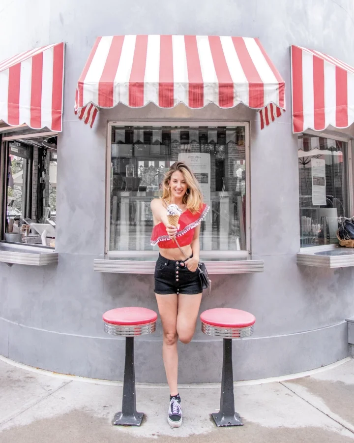Grabbing a Scoop at Little Man Ice Cream!