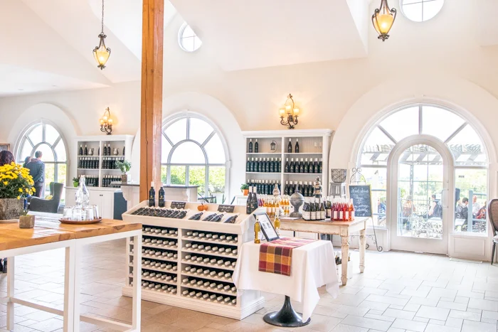 Tasting room at Angels Gate Winery!