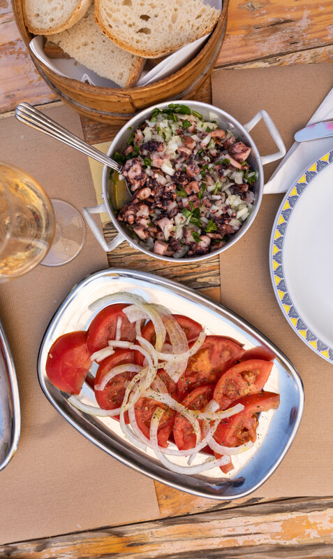 Lunch at Armazem, a family owned Portuguese seafood restaurant in Sagres, The Algarve