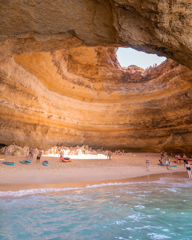 The Benagil Caves in the Algarve, Portugal