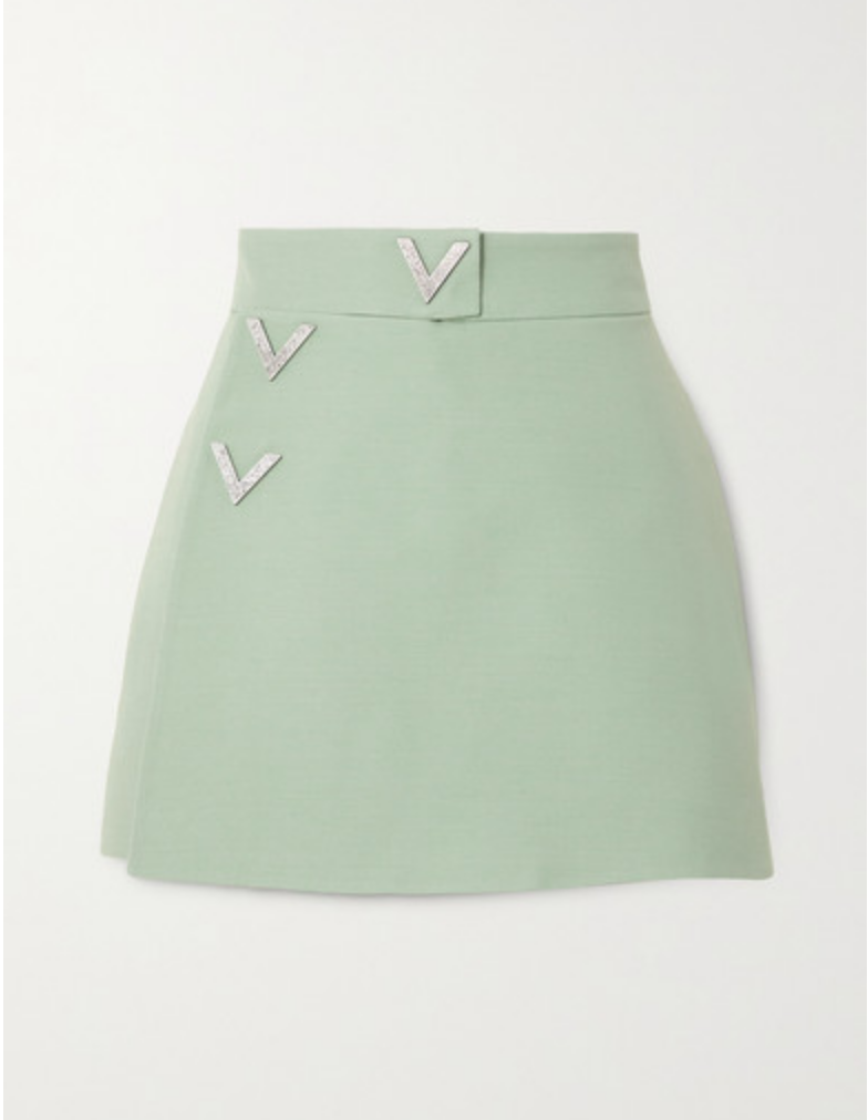 Valentino Crepe Skort