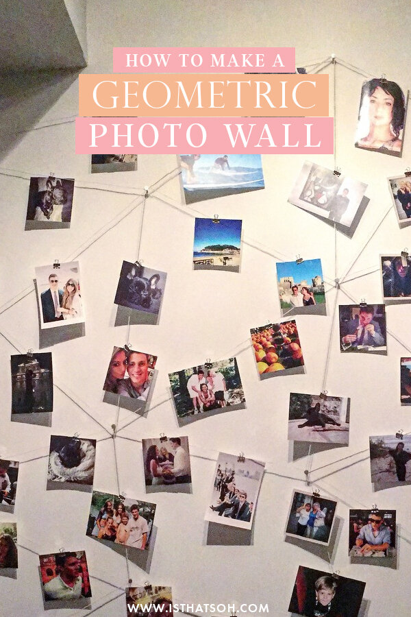 How To Make A Geometric Photo Wall