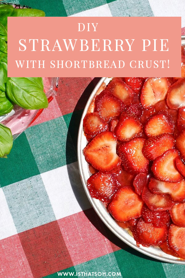 Strawberry Pie With Shortbread Crust