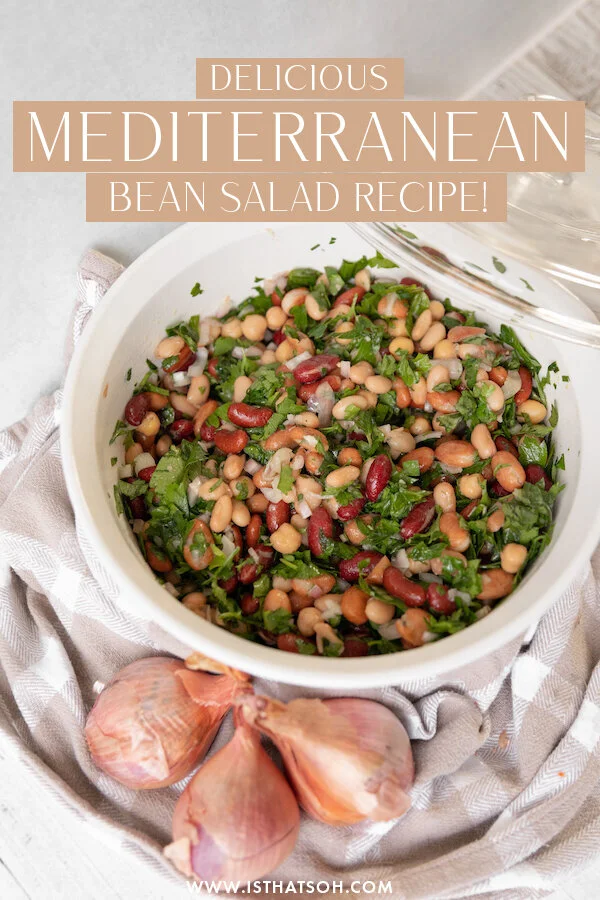 MEDITERRANEAN vegan bean salad