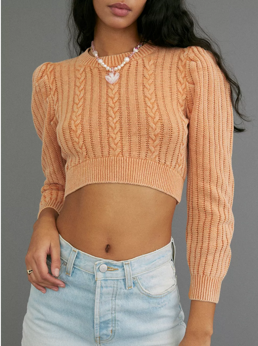 Coco Cropped Cable Knit Sweater .png