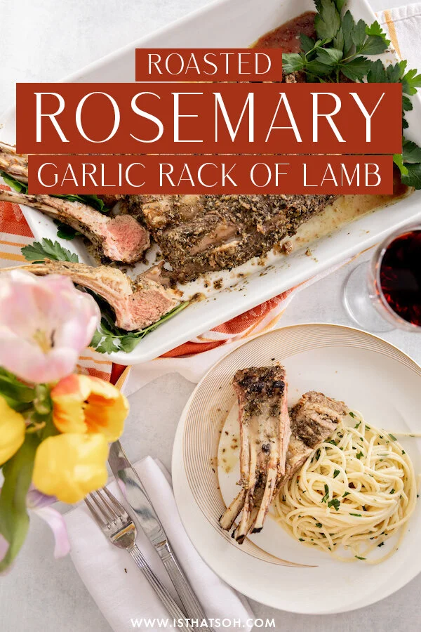 oven roasted rack of lamb!