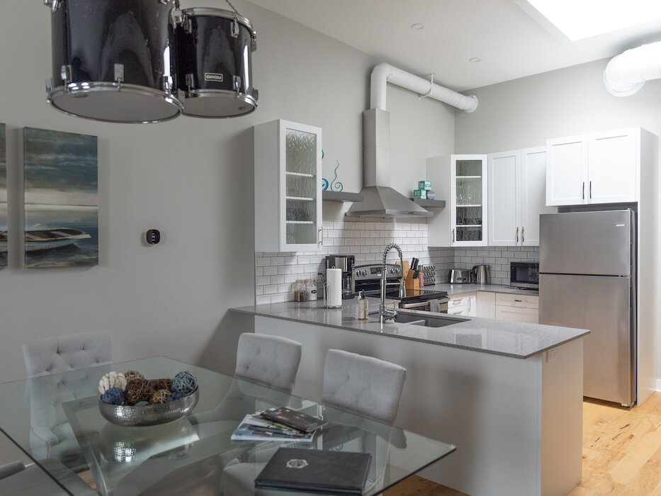 Kitchen in The Heintzman Music Suite