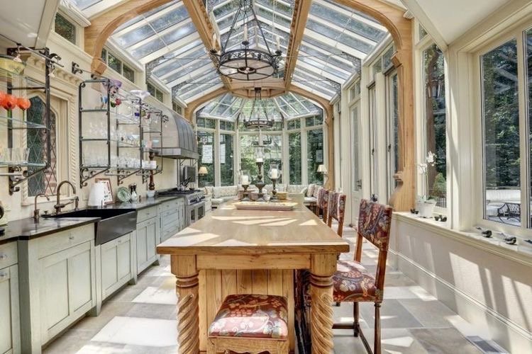 Interior Design Trends 2022 - biophilic design - kitchen conservatory.JPG