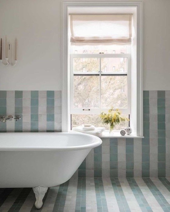 Home Decore Trends 2022 - Bold Stripes - bathroom with striped tiles.JPG