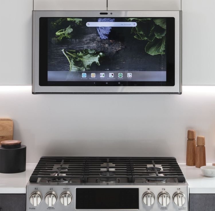 GE Appliances Kitchen Hub – Smart Range Hood with 27-inch Display