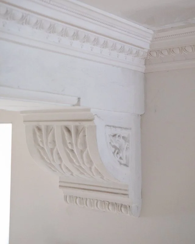 Home renovations in Toronto - A Toronto Victorian Home - classical mouldings - plaster crown mouldings and corbel