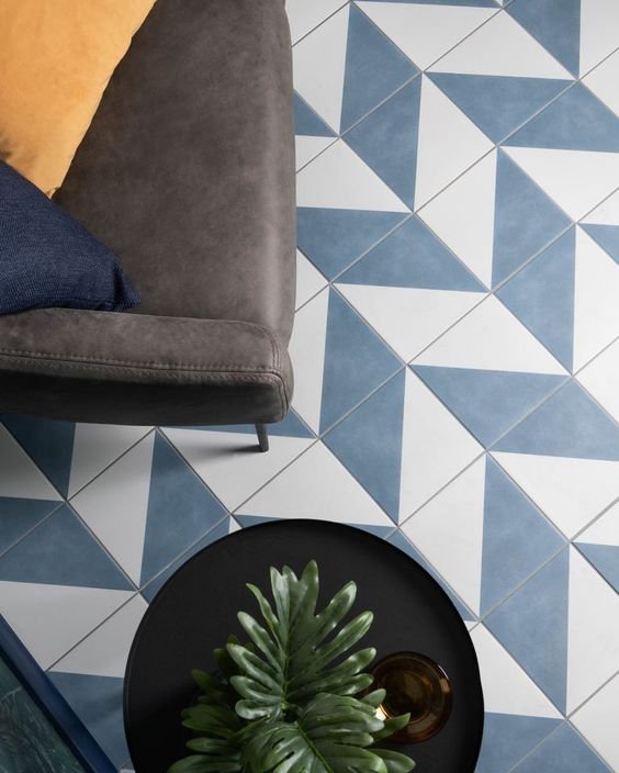 Osby™ Blue Patterned Tiles