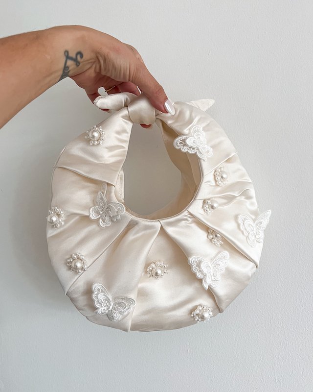 wedding accesorries - croissant bag with butterflies for bride bag.jpg