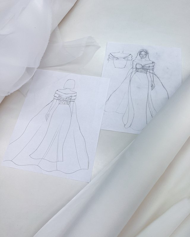 My Wedding Dress Sketch