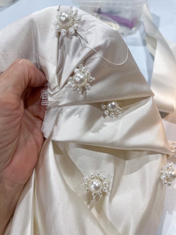 The making of my bridal accessories - coissant bag for bridal handbags-3.jpg