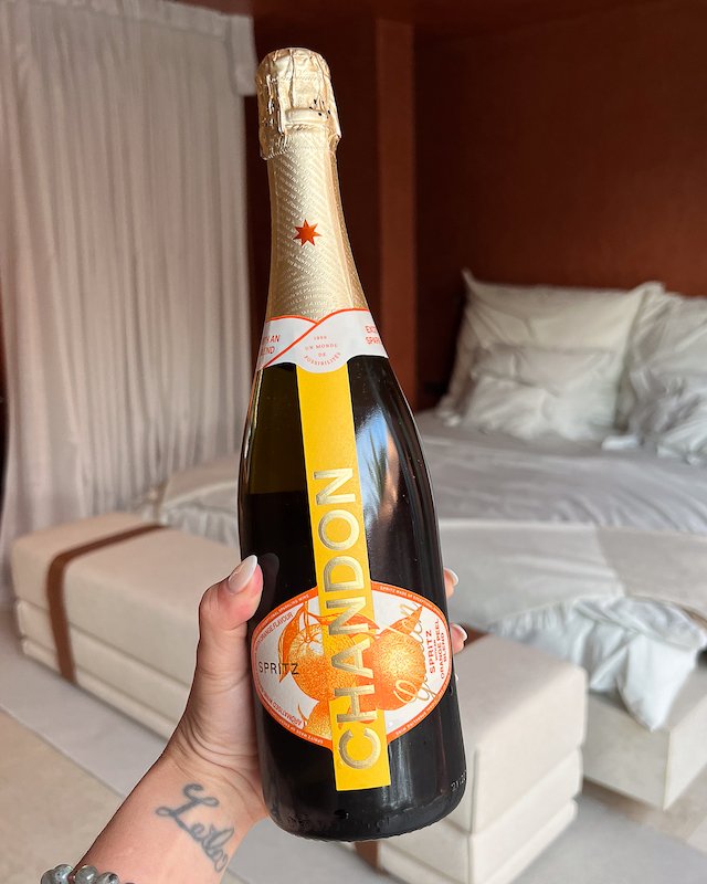 croatia honeymoon - luxury hotel hvar - zori timeless - welcome bottle of chandon.jpg
