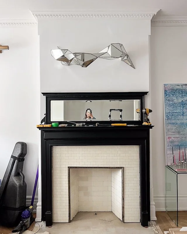 Toronto Victorian Home - Sculptural wall art, mirrored artowrk - 3d art - interior design artwork - Shahla Kareen Friberg - Coronal loop_-4.jpg
