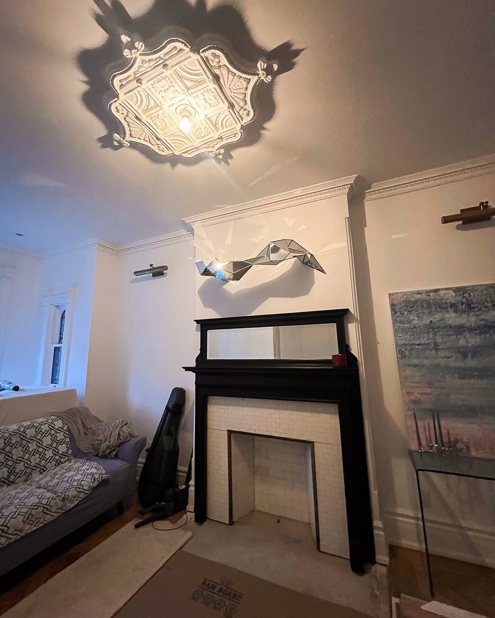 The first of many interior design decisions to come! 

Now that we are half way through the last phase of our interior renovations (the basement) I am getting really excited about shifting my focus from renoing our Toronto Victorian home to styling a