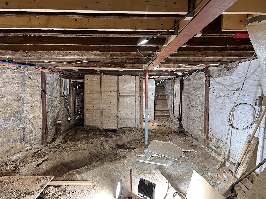 Victorian house - Toronto home renovation - basement renovation - finishing basement - before basement underpinning.jpg